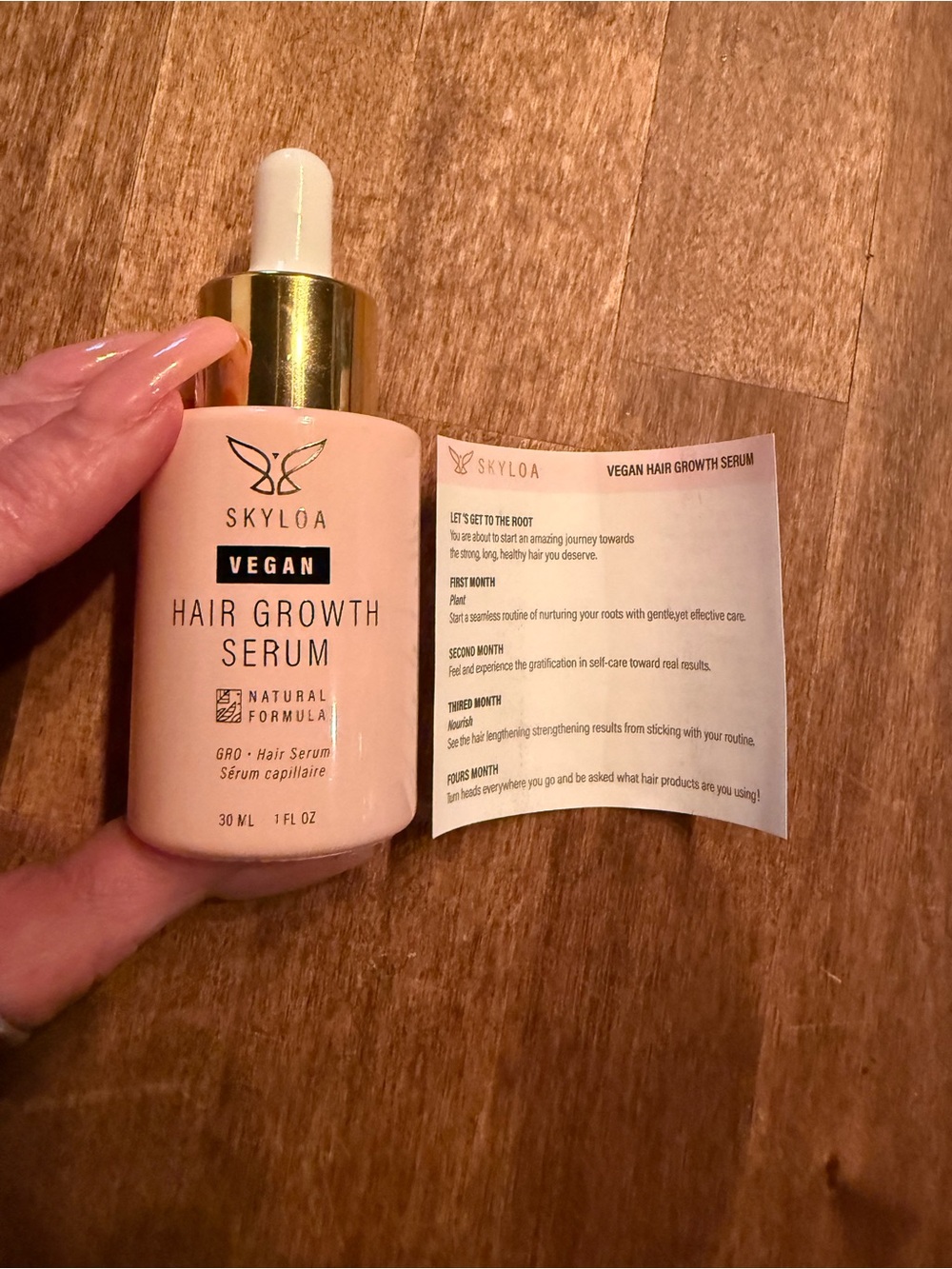Skyloa Vegan Hair Growth Serum - Pink
